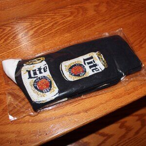 FREE WITH ANY PURCHASE!❤️new 1 x pair Miller Lite Beer Can Print Socks